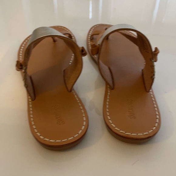 NIB Soludos Women's Leather Thong Sandals - Picture 5 of 9
